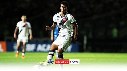 Andrey Santos: Chelsea complete signing of 18-year-old Brazilian midfielder from Vasco da Gama