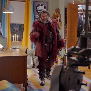 Keep a straight face while Jack Black is on set? Good luck! Dear Santa is now streaming on Paramount | Paramount