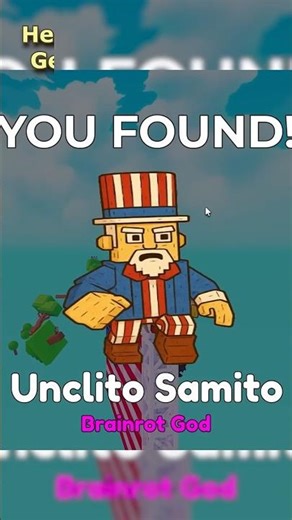 Where to Find the UNCLITO SAMITO in Roblox – FIND THE BRAINROT 🔍😈😂 #roblox #shorts