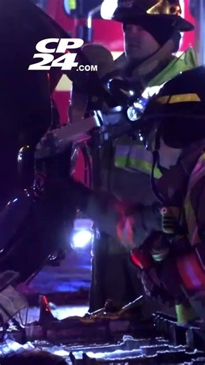 One person charged after car flips on Gardiner Expressway