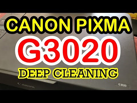 CANON G3020 DEEP CLEANING | CANON PIXMA