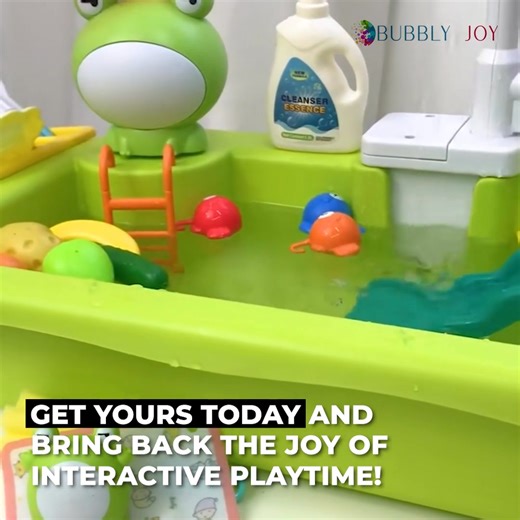 Tired of bored toddlers and screen time battles? The Magic Water Play Sink keeps little hands busy with real water, role-play fun, and sensory learning. Real running water — no faucet needed! Designed just for toddlers (1–5 years) Boosts independence while they think they’re just playing | Bubbly Joy 1