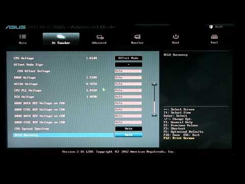 Asus P8Z77-V Pro BIOS Walk Through