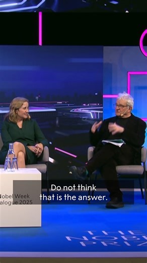 "Treat AI as providing a tool to give you the information. Do not think that is the answer. Use that information to come to more creative outcomes." Medicine laureate Paul Nurse says AI can be a helpful tool for assisting with research, as long as we don't lose our capacity to think. Nurse shared his thoughts on the usage of this emerging technology at the 2025 Nobel Week Dialogue. Watch the full conversation: https://bit.ly/4pEZPsG | Nobel Prize