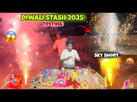DIWALI STASH TESTING 2025😱*HELICOPTER, 7 SHOTS, FLASH,* GONE CRAZY😰||