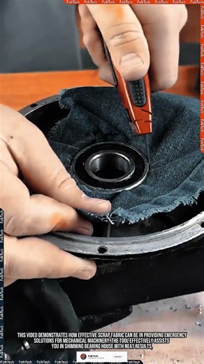 Jeans Bearing Hack: Shimming Bearing House Neat Strong Precise #tool #tools #innovation