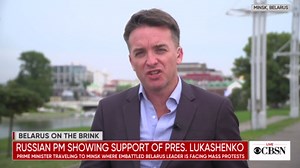 Embattled leader of Belarus gets a boost from Russian prime minister's visit