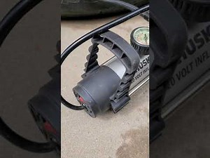 Husky 120 Volt Inflator Tire Inflation Demonstration Ford F-250 Truck Heavy Duty Tire