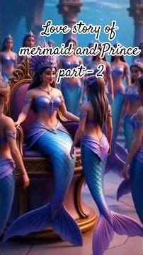 Love story ❤️ of mermaid🧜and Prince 🫅|part -2| Ai animated video|#shorts #anime #queen #mermaid