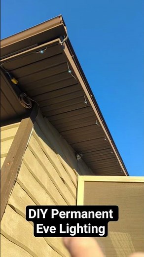 How I Hid 75 Feet of Permanent Lights on My House!