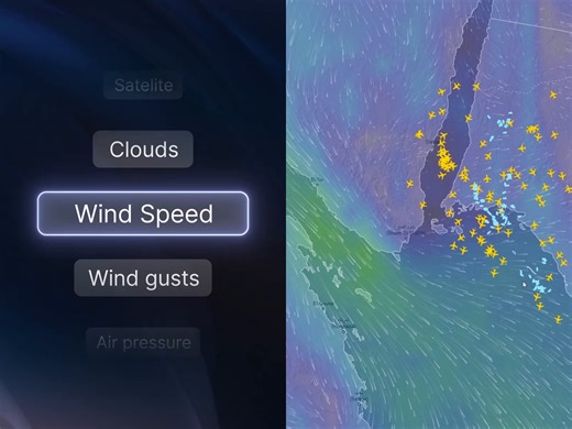 Wind Speed Map UI