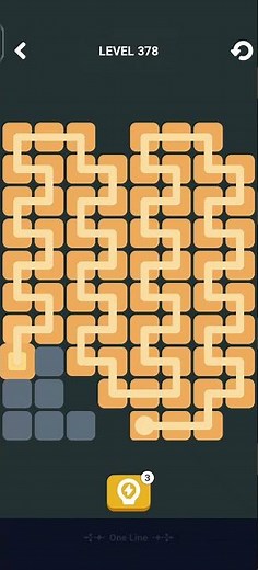 Block Blast One Line Level 378 Solution & Walkthrough | Puzzle Game (Android & iOS Shorts)
