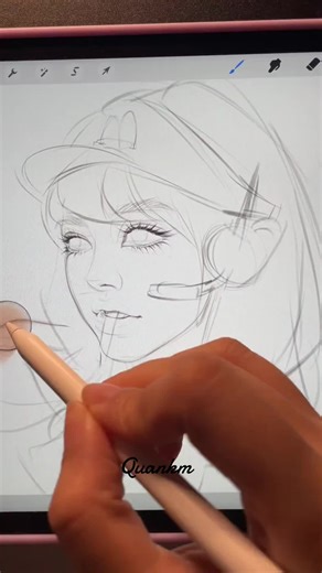 how to draw digital art on IPad tablet amazing #bruches #digitalart #digitaldrawing #process #satisfying #speedart #tutorial #drawing #procreate #art #sketch #process #digitaldrawing