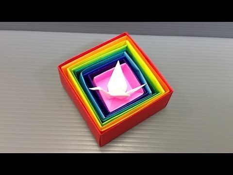 Origami Nesting Boxes with Easy Box Origami