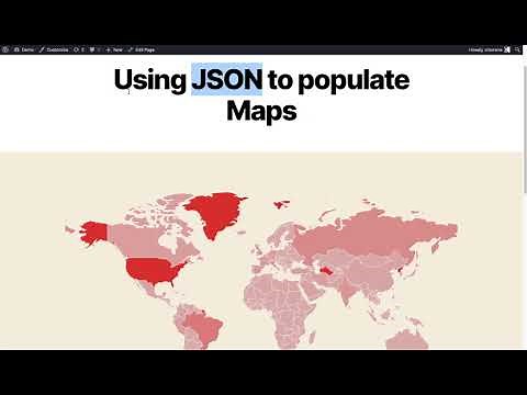 Populate Interactive Map using JSON data - WordPress Plugin