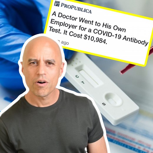 5.8M views · 38K reactions | This doc got a $10,000 bill for an $8 COVID test that HE oversaw at a freestanding ER in Texas. The craziest part? His insurance paid it, no questions asked. But guess who's REALLY paying?  Links, transcript, and more: https://zdoggmd.com/covid-money-games/ | ZDoggMD | Facebook
