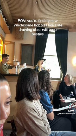 This life drawing class was one of the most wholesome things we’ve done in a while👩🏻‍🎨#londonvlog