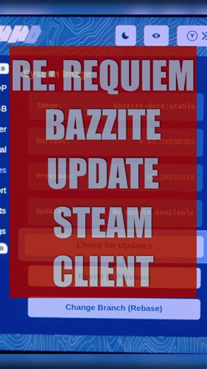 Update your Steam client on Bazzite ASUS ROG Xbox Ally X #residentevil #amd #nvidia #pcgaming
