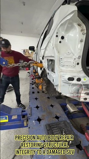 Precision Auto Body Repair: Restoring Structural Integrity to a Damaged SUV