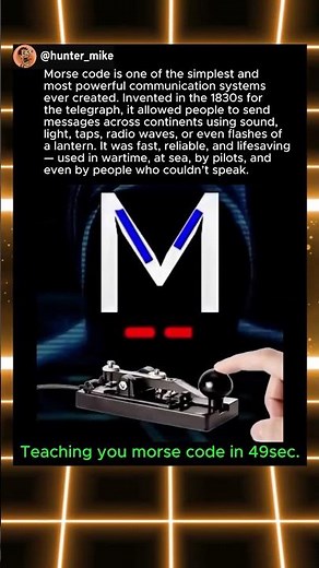 SOS 101: Learn Morse Code Fast 🔦