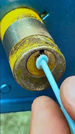 Easy Way to Remove a Broken Key from an Iron Lock 👍 #handmade #craft #skills #shorts