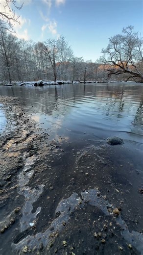 凍った川の心地よいせせらぎ🕹️北海道