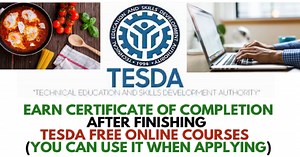 Earn Certificate After Finishing TESDA Free Online Courses -- You Can Use It When Applying