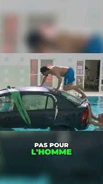 Une voiture DANS une piscine?! L'expérience dingue ! #shorts