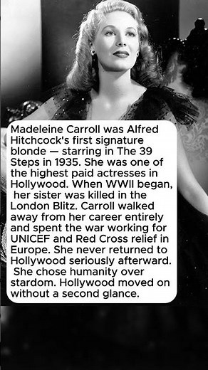 She Was Hitchcock’s First Blonde—Then Gave Up Hollywood For WWII And Lost Everything.