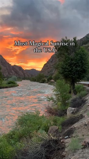 Waking up to the most magical sunrise in the Royal Gorge Region feels like a dream come true. 🌄 Unveil adventure and start your day with views you won’t forget. 📍Arkansas River, Canyon City, CO #royalgorgeregion #royalgorge #coloradosummer #coloradovacation #visitcolorado #cañoncity #coloradoadventure | Royal Gorge Colorado