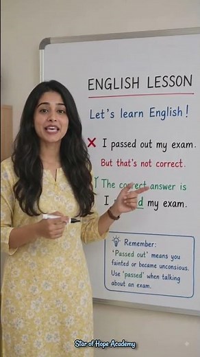 Stop Saying "I Passed Out My Exam" Don't Say This in English🚫Speak English Like a Pro #learnenglish