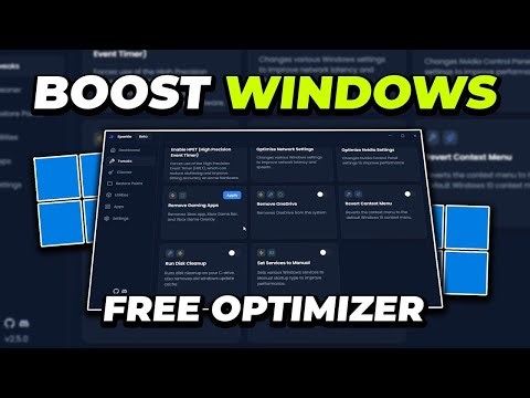 You MUST Use This FREE Windows PC OPTIMIZER to Boost FPS Fix FPS Drops 2025 get gt