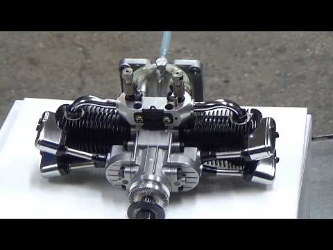 Saito FA 100T Opposed Twin Ringed 4 stroke engine Unboxing