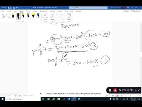 Optimization problems --Business Calculus