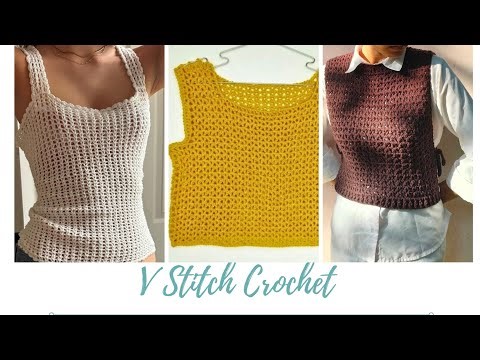 V stitch Crochet Pattern 😍