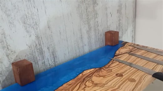 Epoxy Olive Wood Magnetic Knife Stand: Double-sided Knife Bar - Etsy