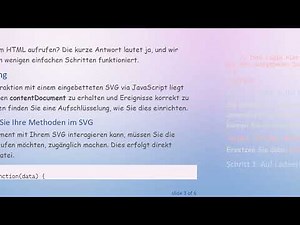 Kann man ein in HTML eingebettetes SVG-Dokument mit JavaScript manipulieren?