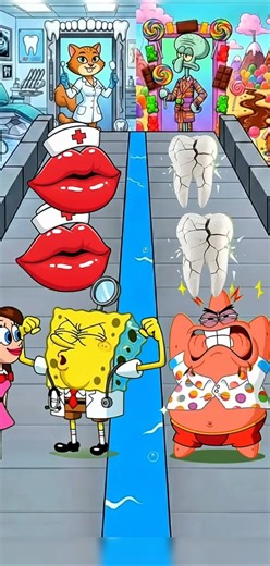 Doctor SpongeBob vs Sweet Patrick Star #Shorts #games #spongebob