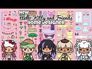 NEW HELLO KITTY and FRIENDS HOME DESIGNER UPDATE in TOCA BOCA WORLD