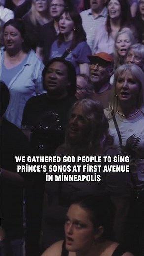 We gathered 600 people to sing for the 40th anniversary of Purple Rain - Prince