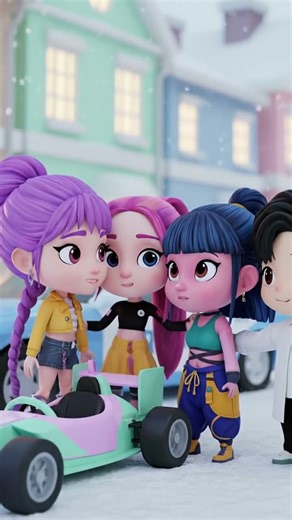 KPOP DEMON HUNTERS: RUMI vs MIRA vs SAJA – SNOWY RIVER ISLAND RUN #KpopDemonHunter#Rumi #Mira #Saja