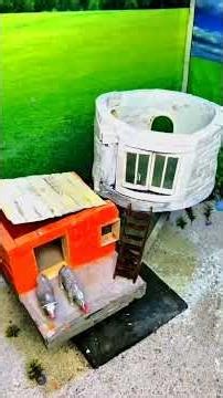 DIY Mini House Construction: Step-by-Step #funny #shorts #miniature