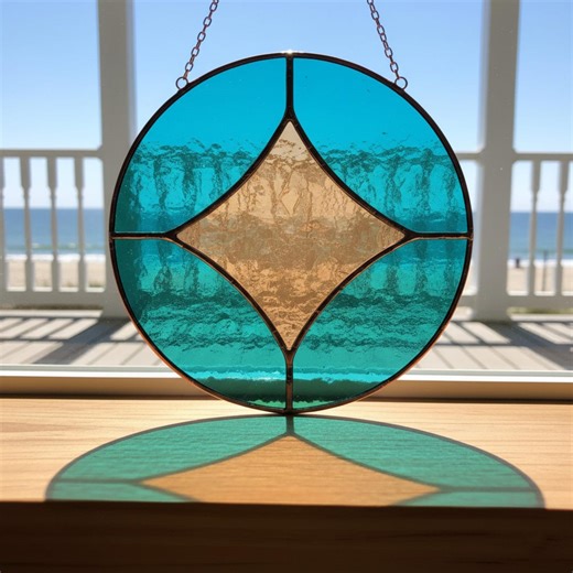 Circle Stained Glass Pattern | Beginner Friendly | Printable PNG JPG PDF - Etsy