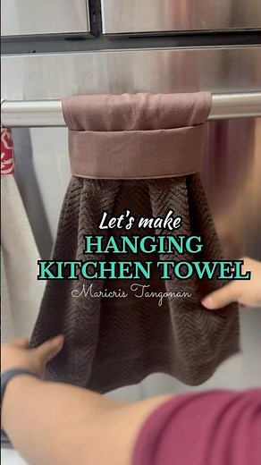 VERY EASY HANGING KITCHEN TOWEL | SEWING TUTORIAL | MODERN KITCHEN TOWEL #sewing #diy #kitchen