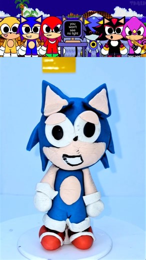 Sprunki 🎵 I Made Sonic 💨 With Clay 🔵⚪️ Sonic The Hedgehog 🟡 #sprunkioc