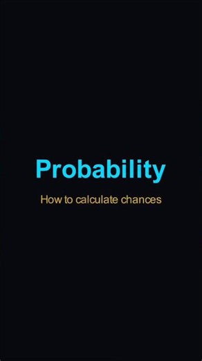 Basic Probability Explained📊 #probability #shorts #shortvideo #maths #mathematics #mathstricks
