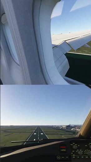 Epic 4K Cockpit & Wing View Landing Boeing 777