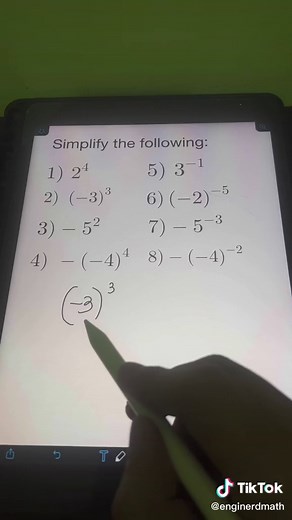 Simplifying Exponential Expressions #enginerdmath #LearnOnTiktok #math #mathematics #fyp #foryou #fypシ #tiktok #education #mathtutor #viral #edutok #EduWow #TiktokSkwela #BackToTiktokSkwela #exponents