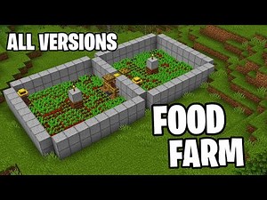 How to Build an Automatic Crops Farm in Minecraft 1.21.11 (Java/Bedrock/Mcpe)