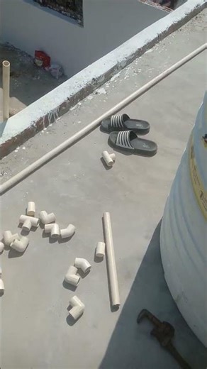 water tank fitting 25 mm pipe#plumbing #like and subscribe#💖